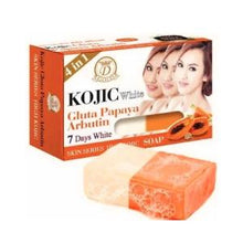 Load image into Gallery viewer, 2x Kojic White Gluta 4 In 1 Papaya Arbutin 7 Days Soap 160g 0riginal.
