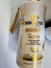 Skin Doctor Gold Lightening Body Lotion Whitening Milk SPF30 400ml (ORIGINAL)