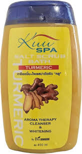 TURMERIC KUU SPA SALT SKIN BODY SCRUB BATH MILK 450 ml