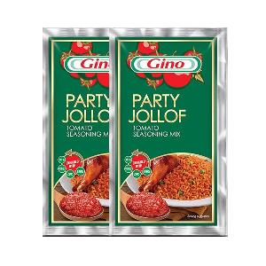 Gino Party Smokey  Jollof Tomato Paste  Mix with seasoning  (Pack of 10 Sachets)